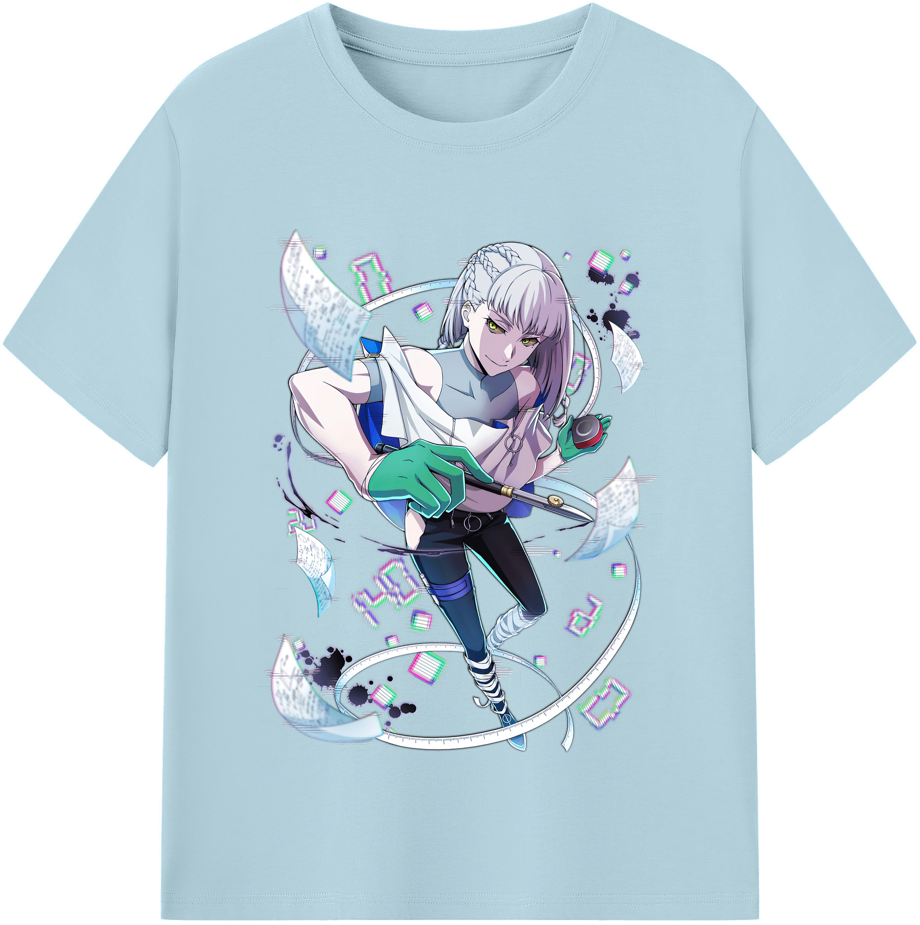（画像用） 文豪ストレイドッグス Bungo Stray Dogs 綿100％半袖Tシャツ（フロントプリント）